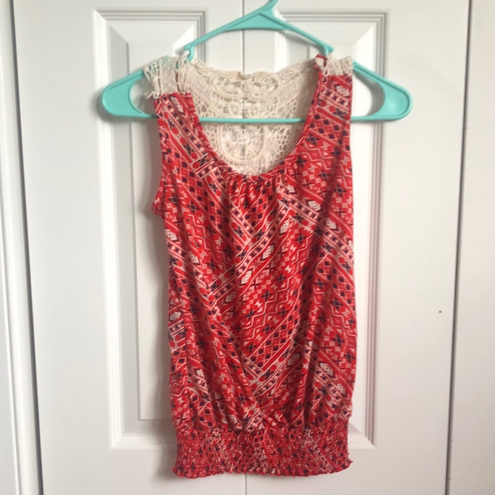 tribal tank with lace